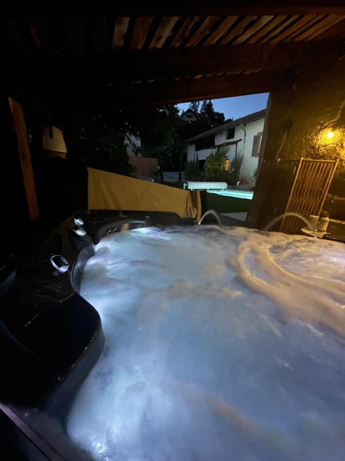 La Cabane Du 375, Piscine Clim,Jacuzzi Et Insolite Saint-Jean-de-Moirans Exterior photo