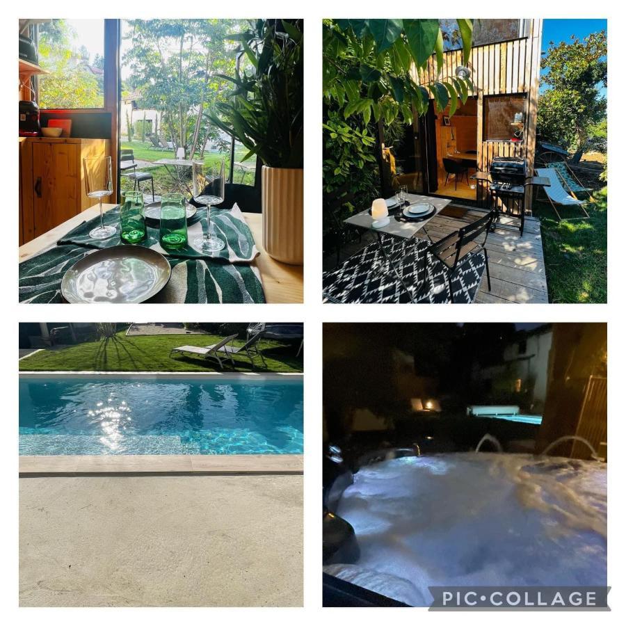 La Cabane Du 375, Piscine Clim,Jacuzzi Et Insolite Saint-Jean-de-Moirans Exterior photo